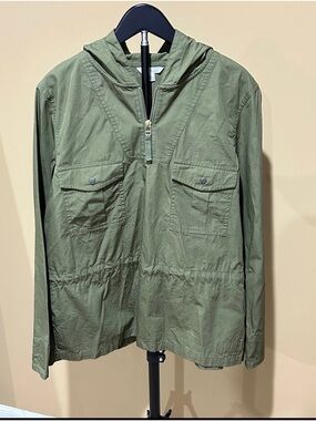 LL Bean Vintage Women’s Signature Anorak, Olive, Medium